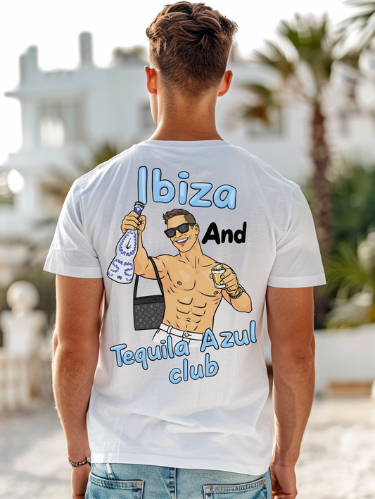 Ibiza Club – Tequila Azul Edition – Iconic Summer Tee (Men)