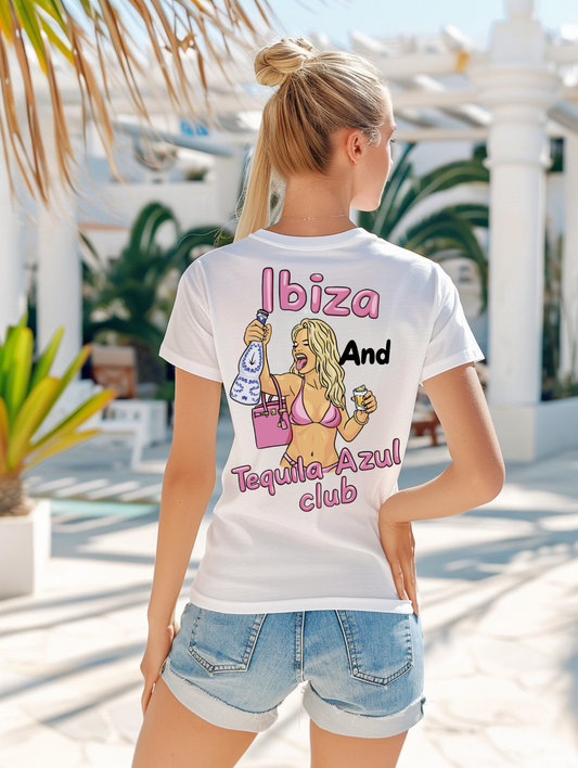 Ibiza Club – Tequila Azul Edition – Iconic Summer Tee (Women)